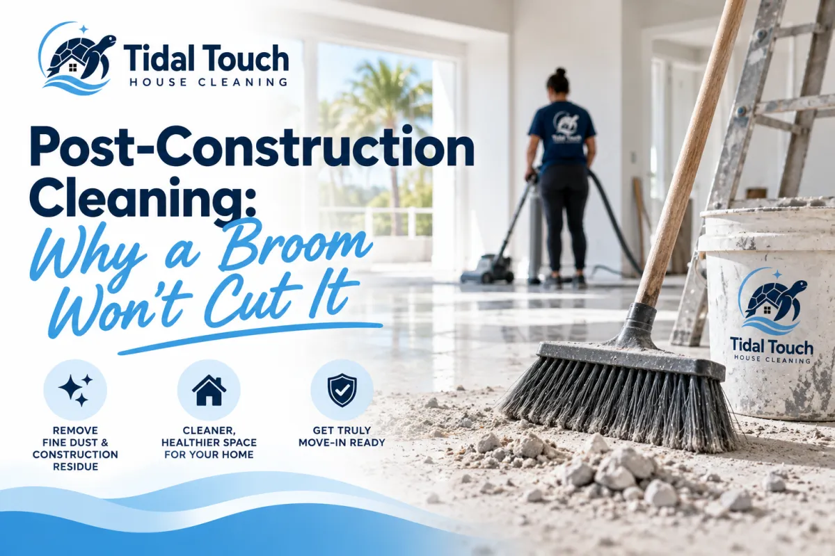Post-construction cleaning for Cape Coral homes after building or renovation work