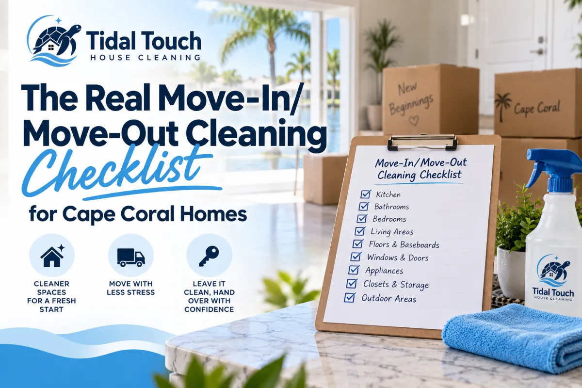 Move-in and move-out cleaning checklist for Cape Coral homes