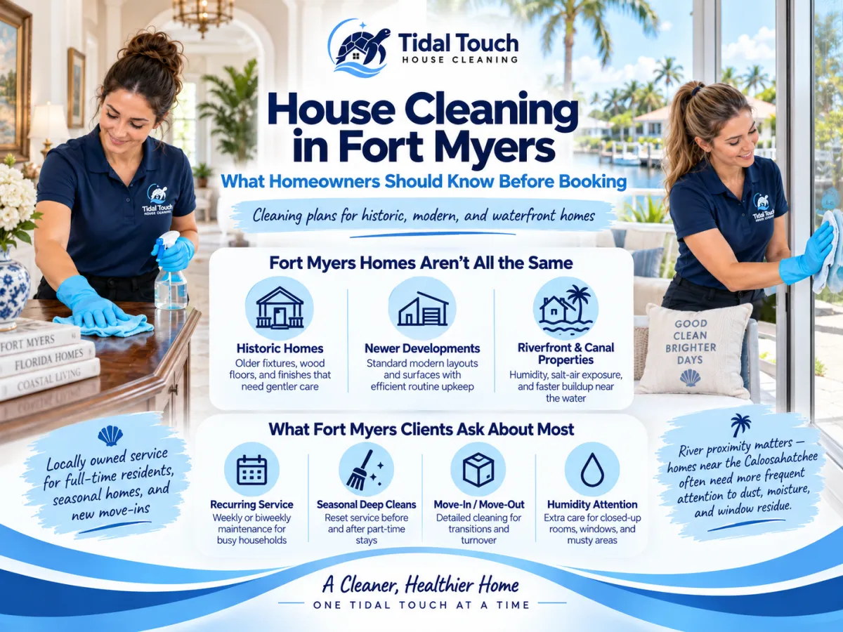Home cleaning needs in Southwest and Northeast Cape Coral neighborhoods