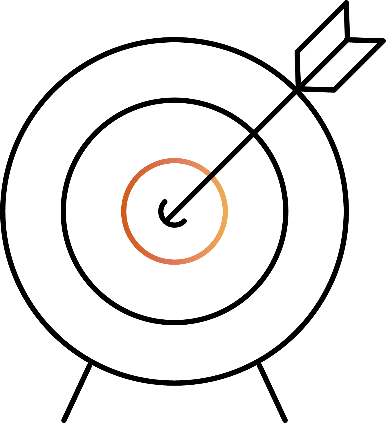 Illustrated icon representing the value 'make it stick'