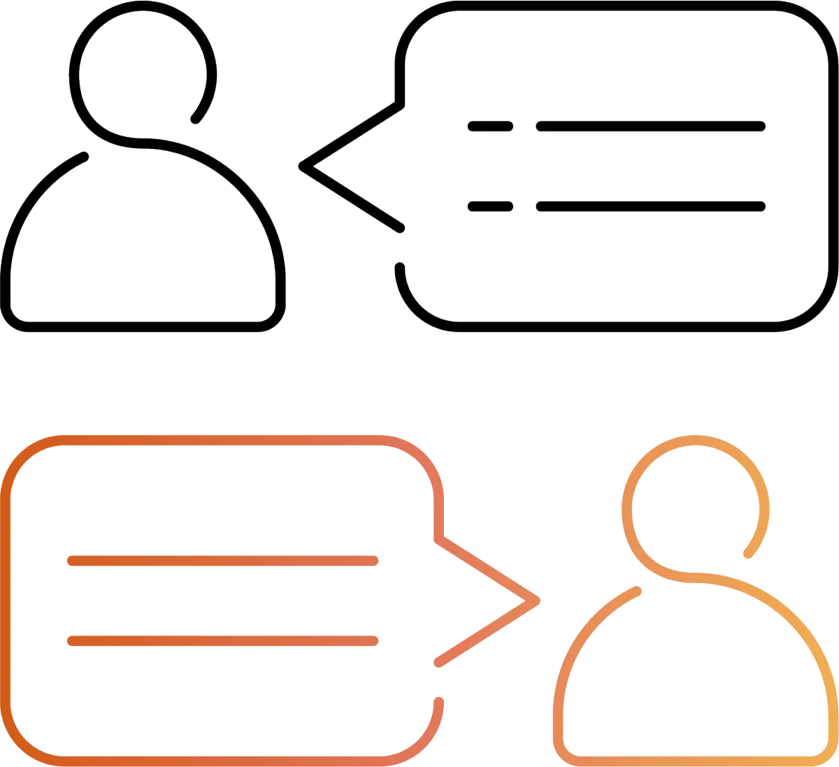 Illustrated icon representing 1:1 coaching