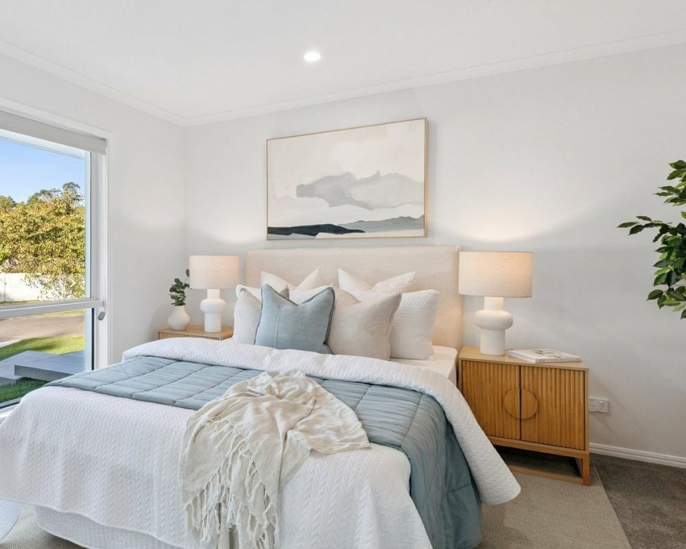 Comfortable master bedroom created during a Sunshine Coast home extension