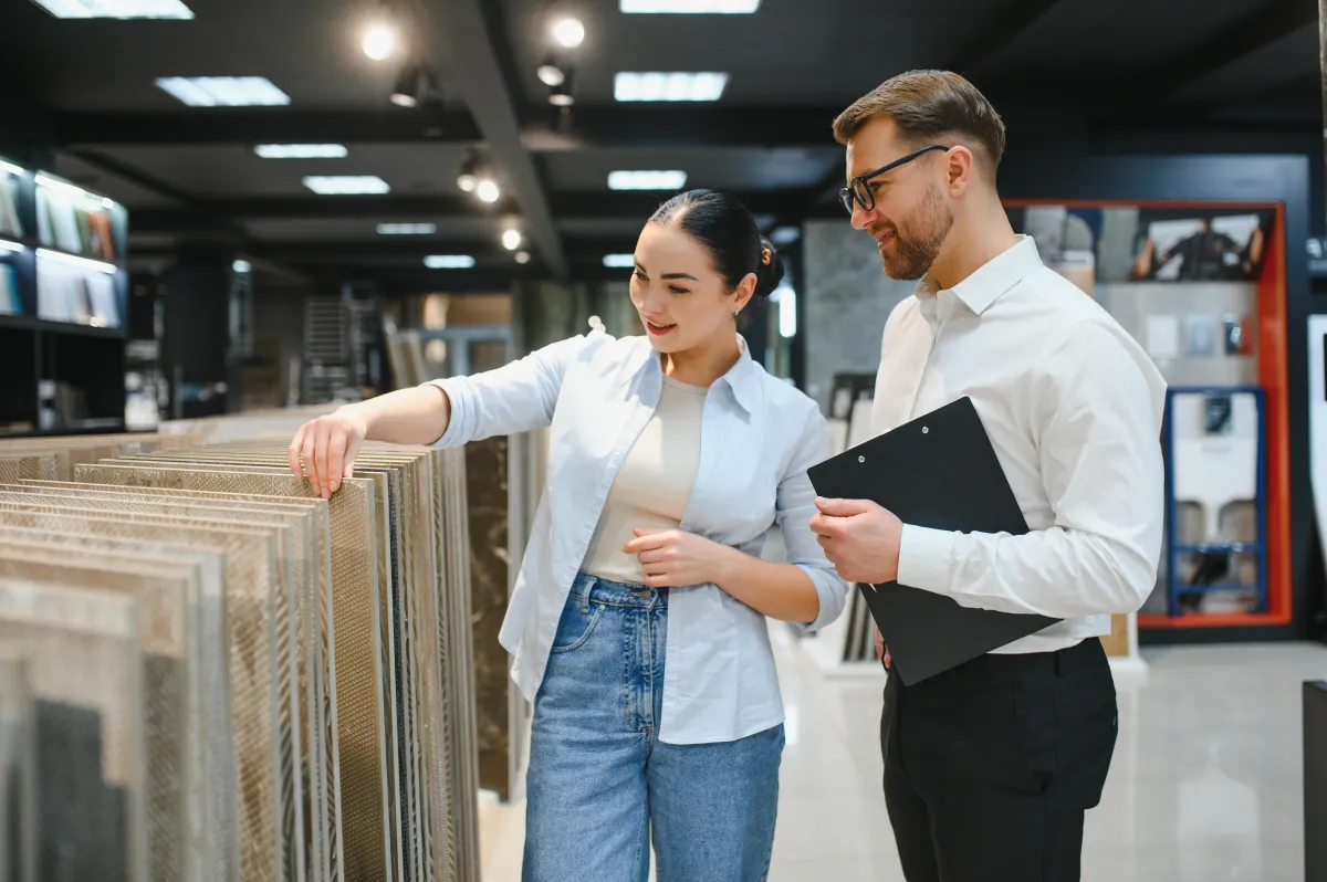 wWoden fence being assembled with an electric drill and screw during residential fencing installation