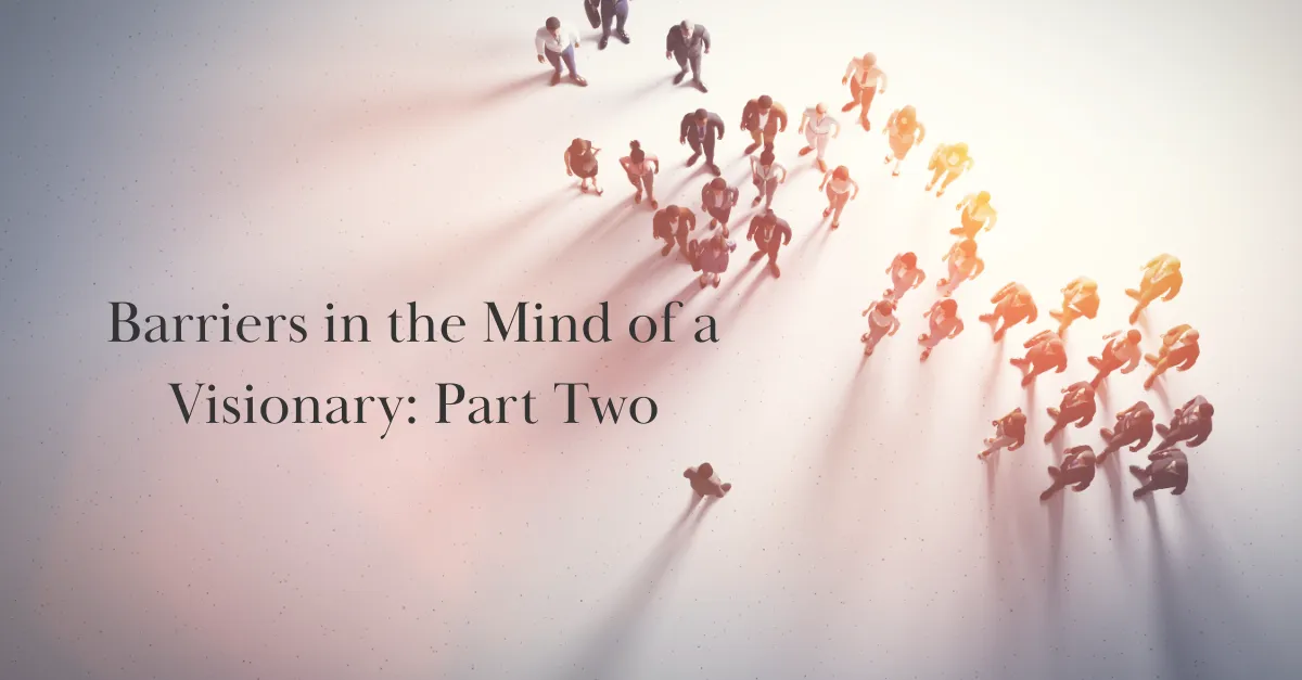 Barriers in the mind of a visionary