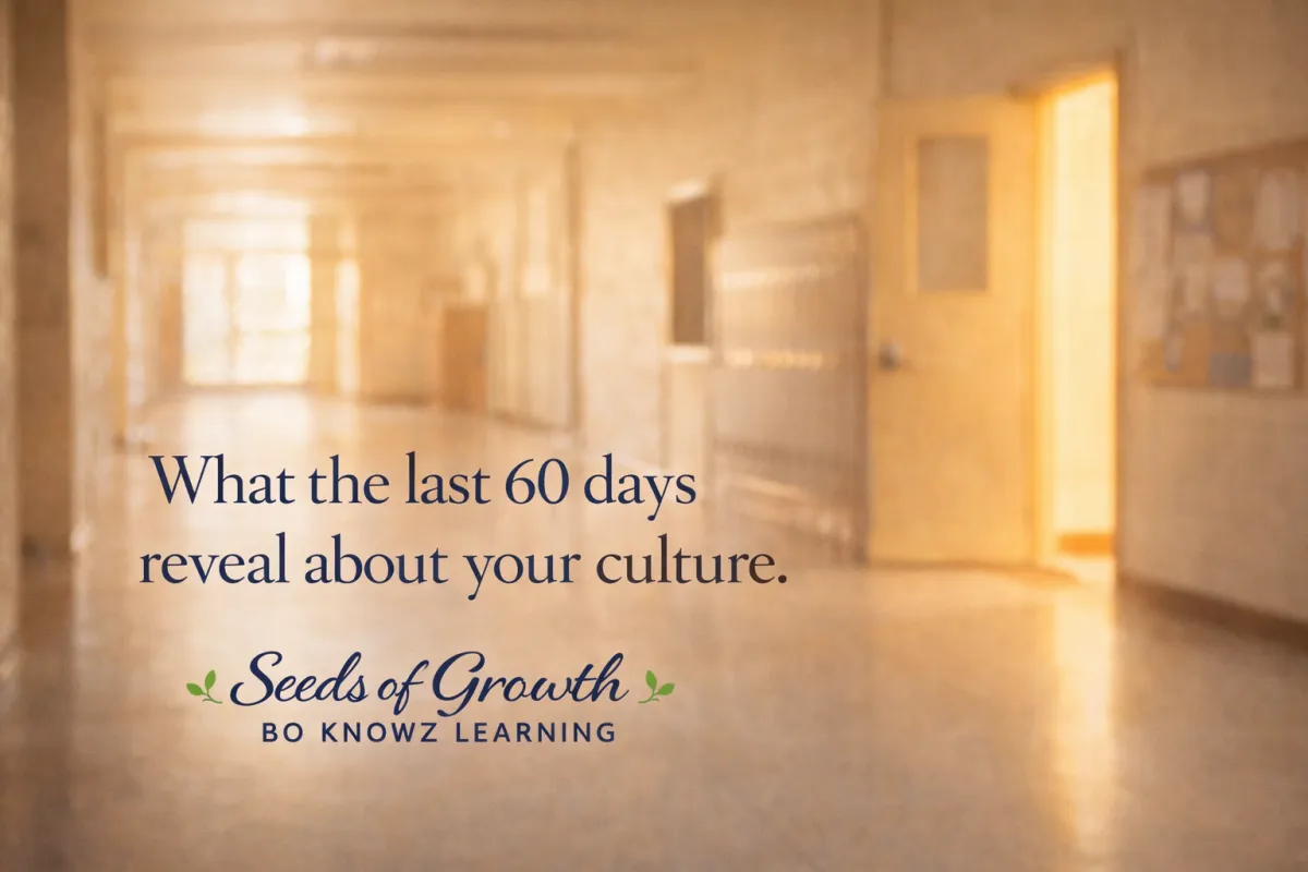 What the Last 60 Days of School Reveal About Your Culture