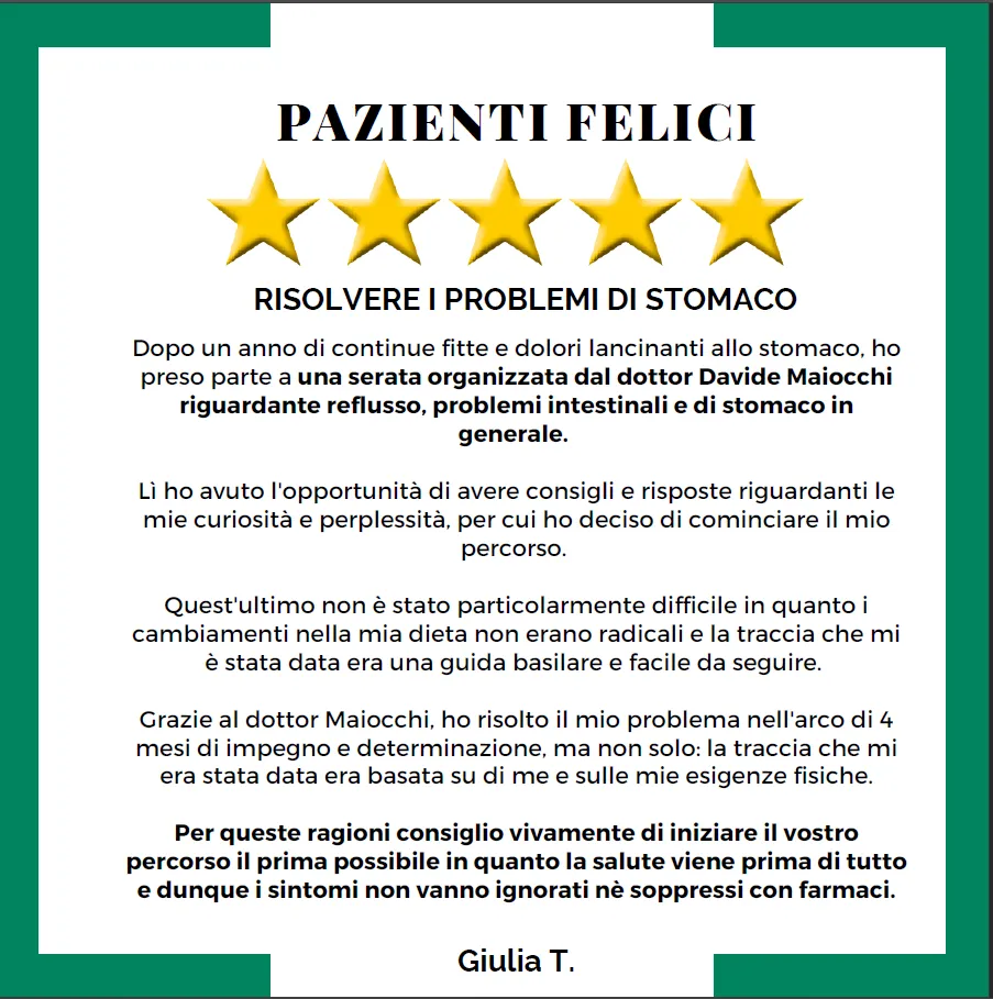 Risolvere problemi di stomaco