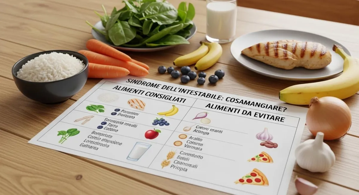 Colon irritabile cosa mangiare: tabella