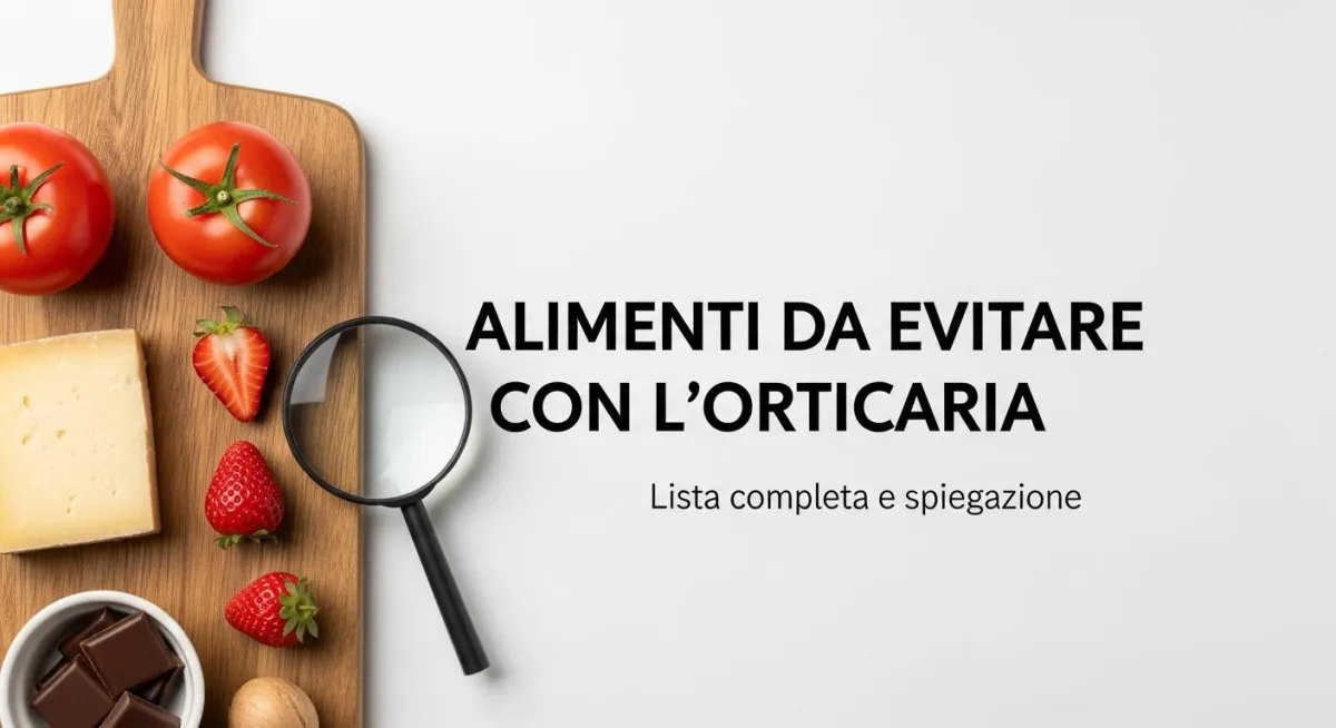 Alimenti da evitare con orticaria