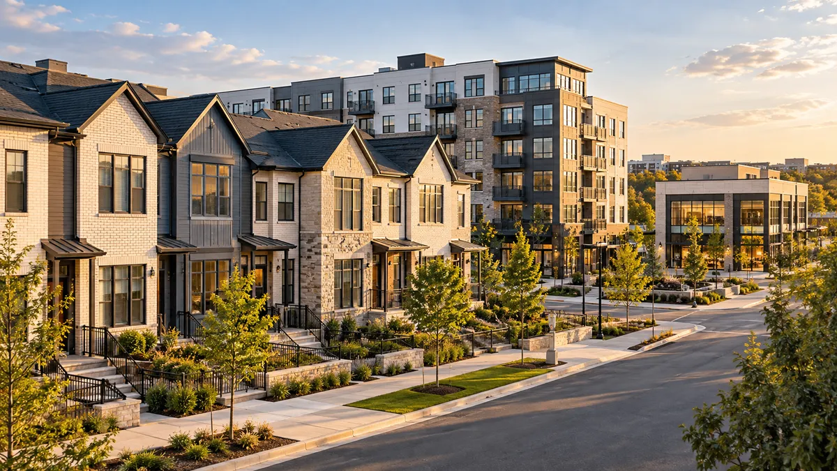 multiple commercial real estate buildings