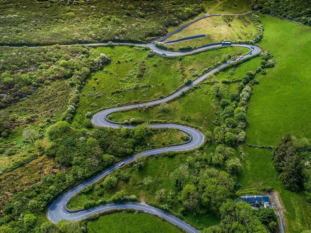 Corkscrew Hill in the heart of the Burren