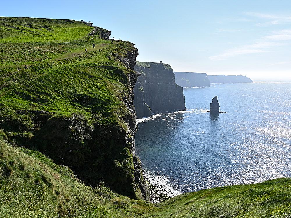 The spectacularly scenic Cliffs of Moher