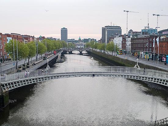 Panoramic tour of Dublin city