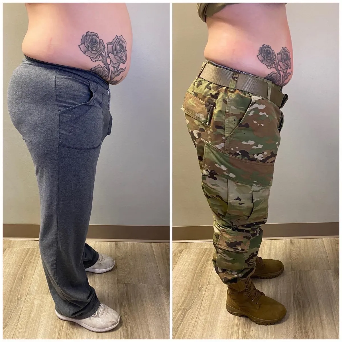 red light therapy before and after
