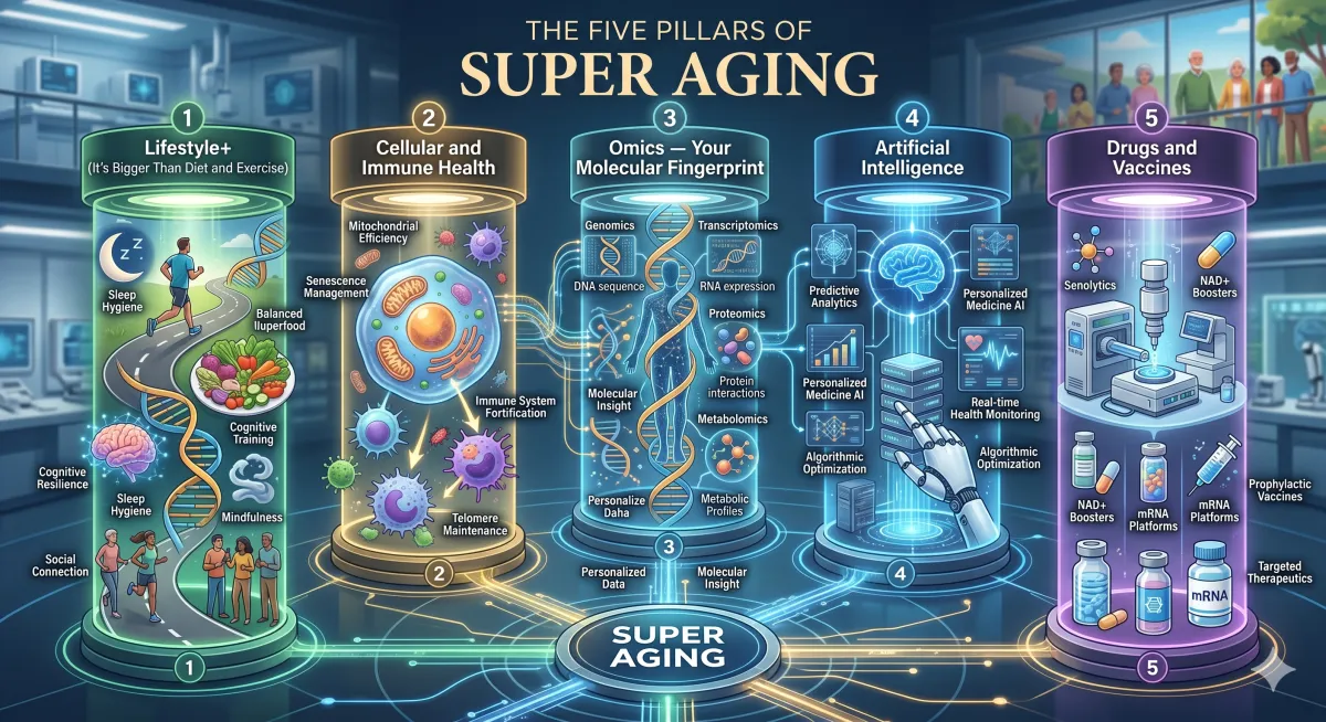 The Five Pillars of Super Aging