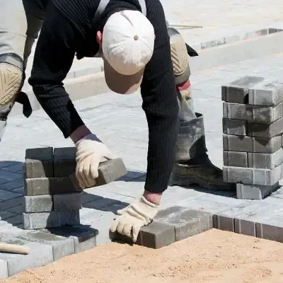 laying pavers