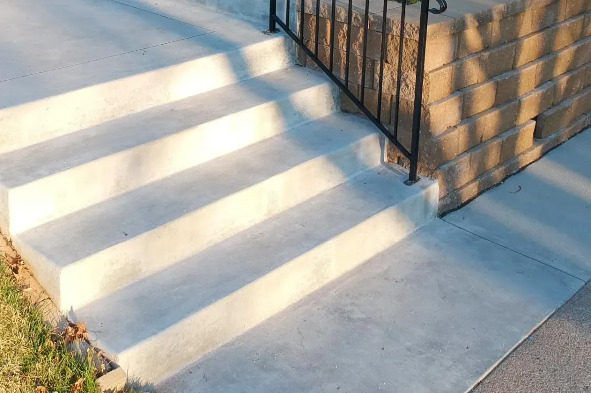 porch concrete stairs