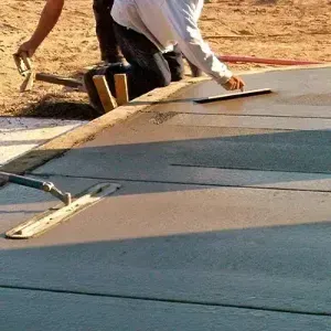 Pouring a driveway