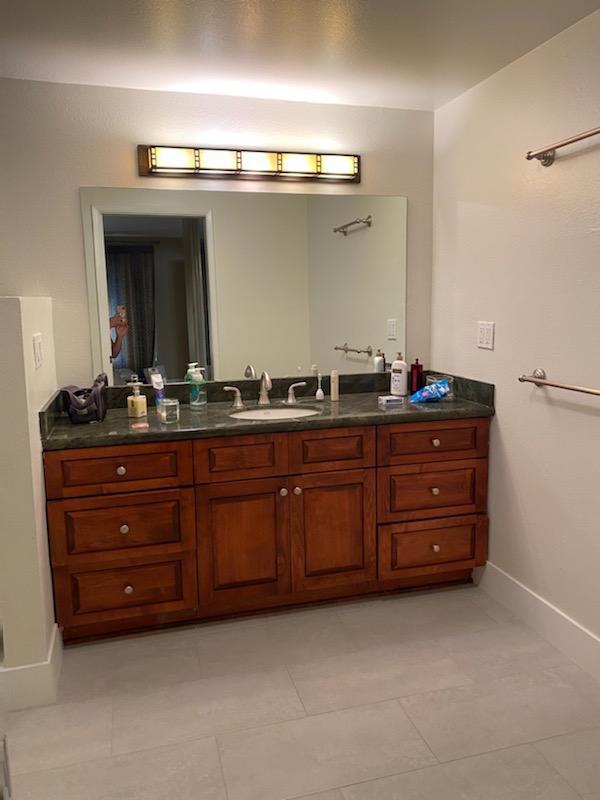 Freshly painted modern living room in soft neutral colors