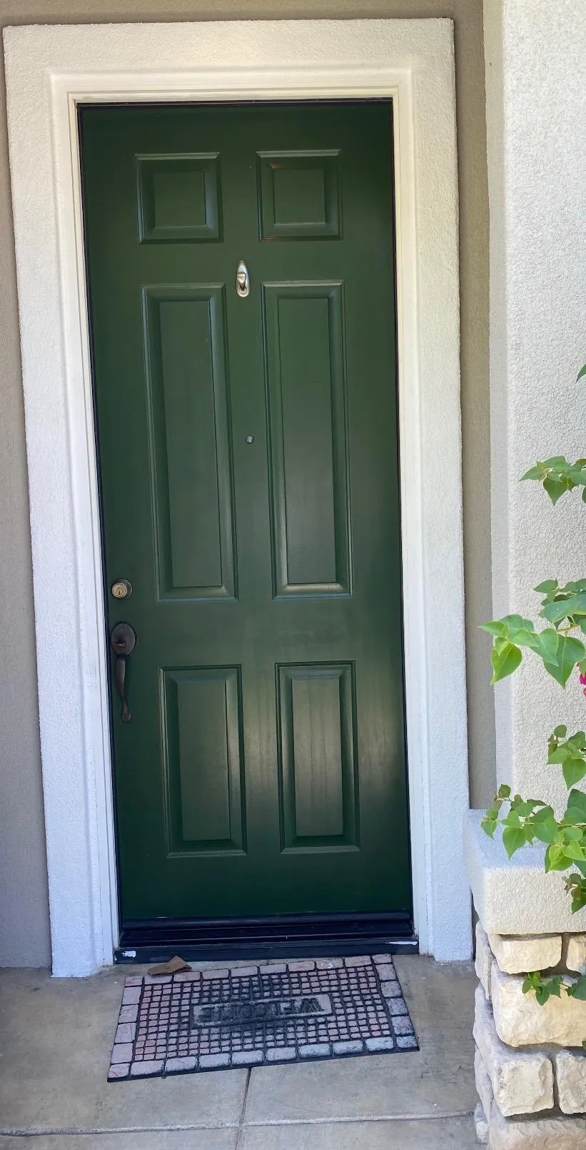 Updated kitchen with freshly painted white cabinets