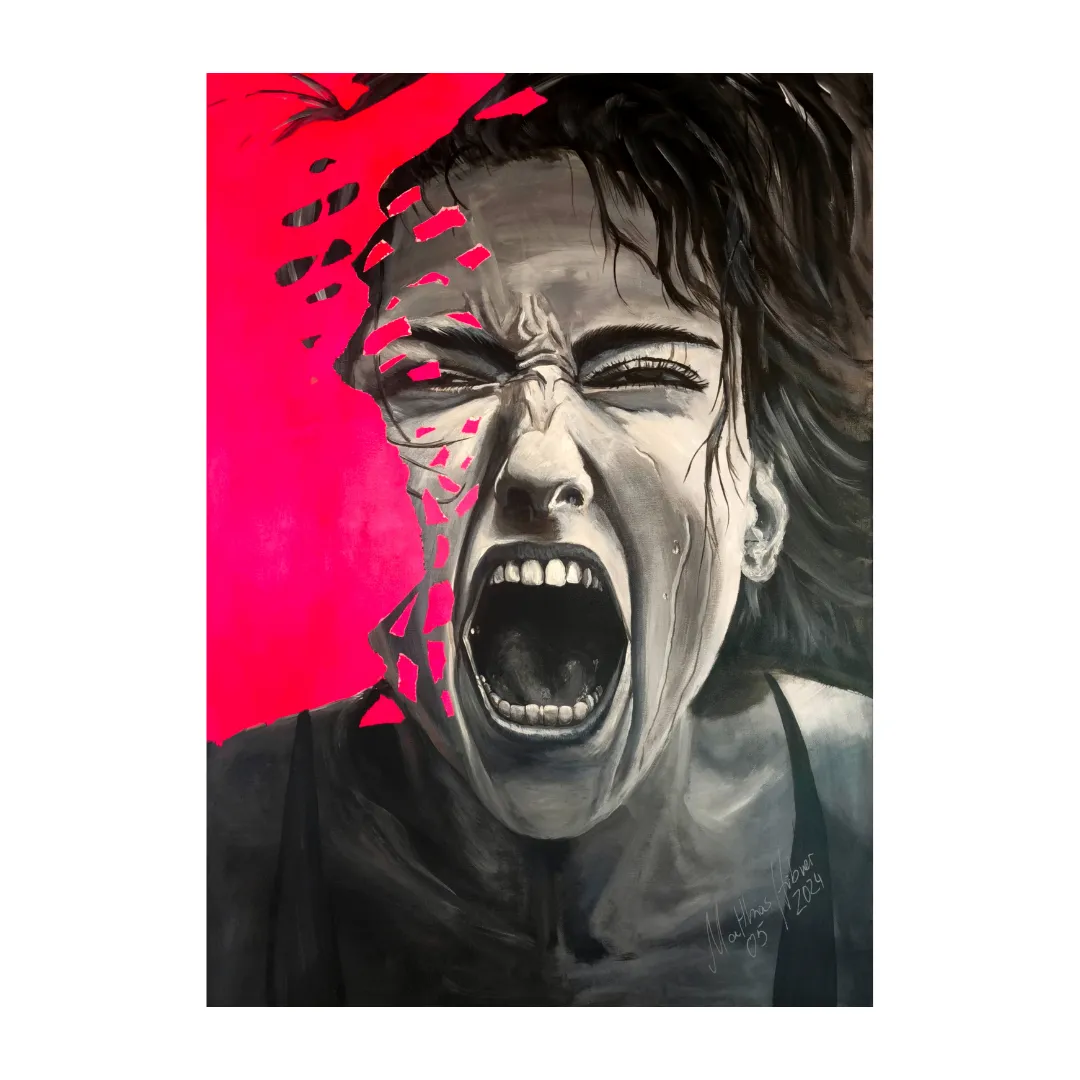 Matthias Hübner – Neon Scream – Künstler-Kuration – Favori Art