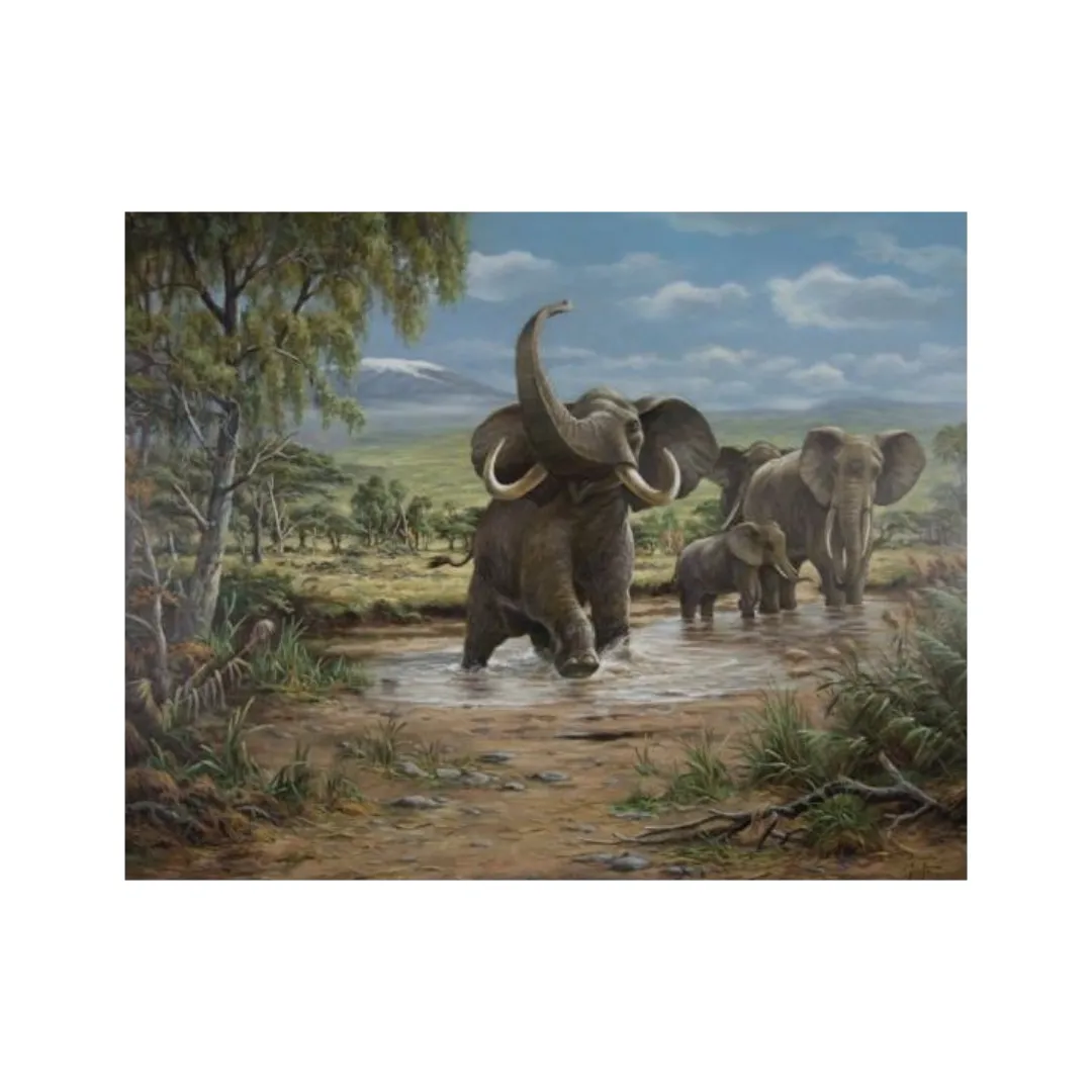 Erich Graf – Elephants on Kilimandscharo – Künstler-Kuration – Favori Art