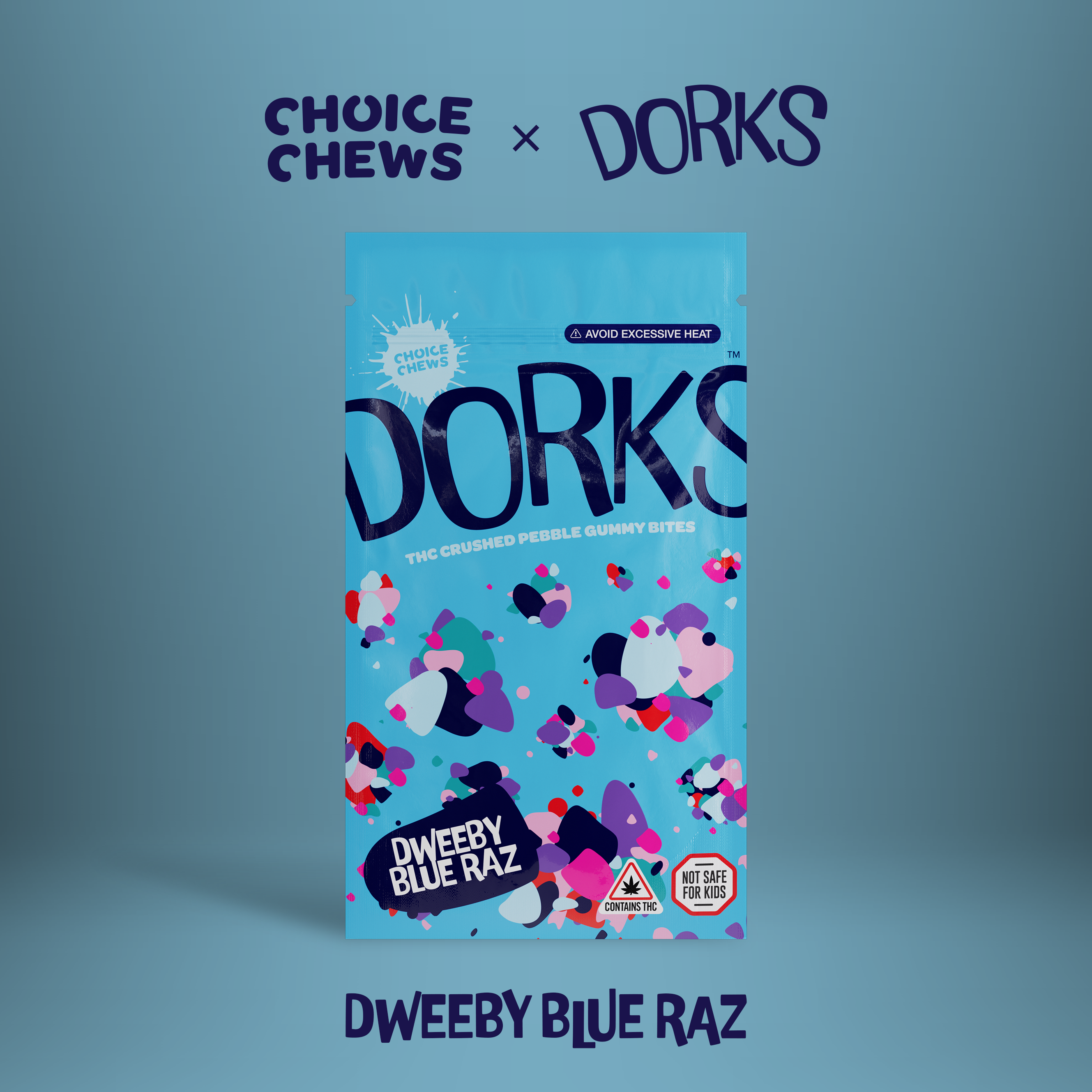 Choice Chews Dweeby Blue Raz Sativa Gummies at Trinity Naturals, Chelsea Massachusetts