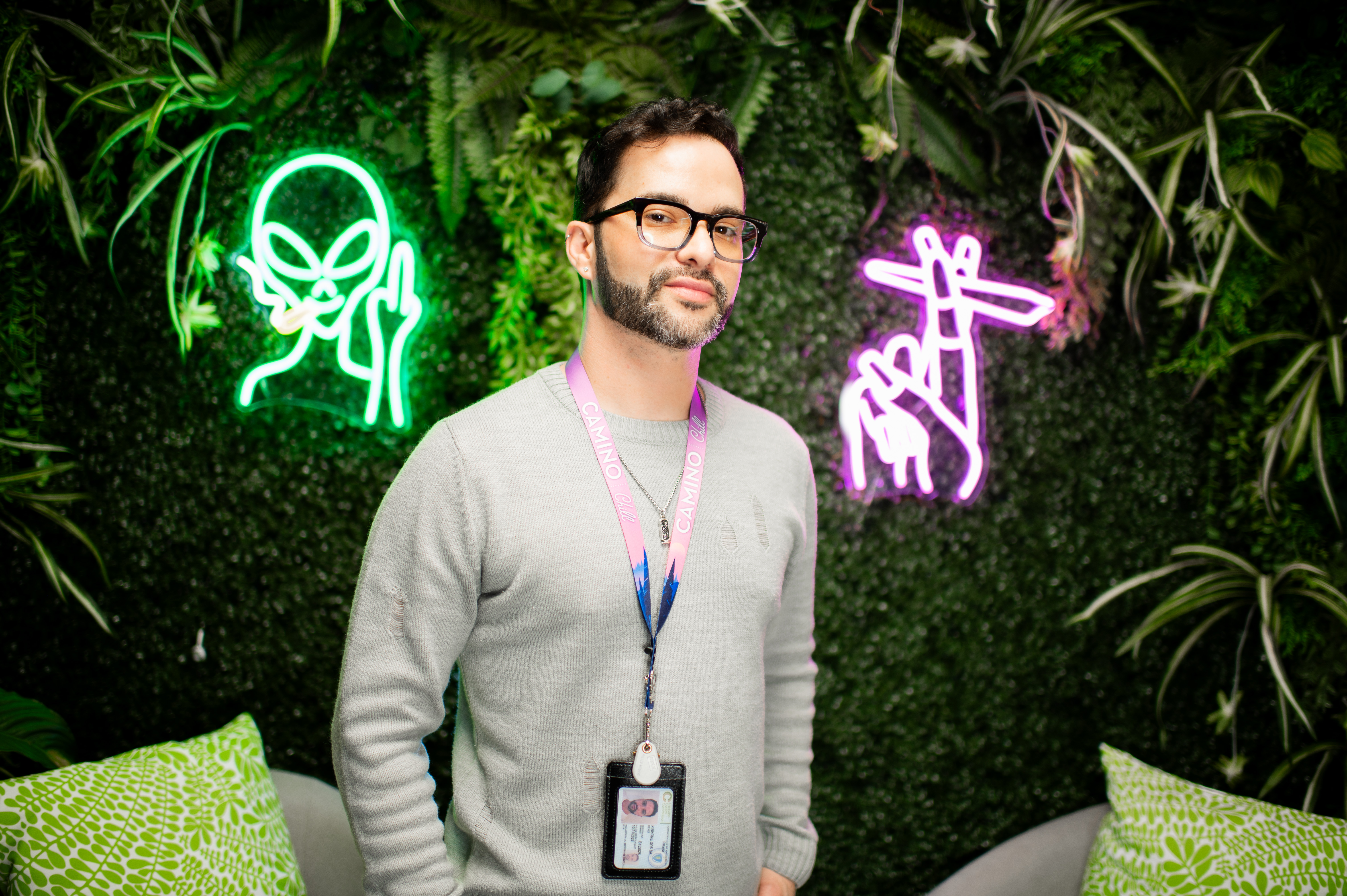 Denis Pinhone dos Santos at Trinity Naturals dispensary