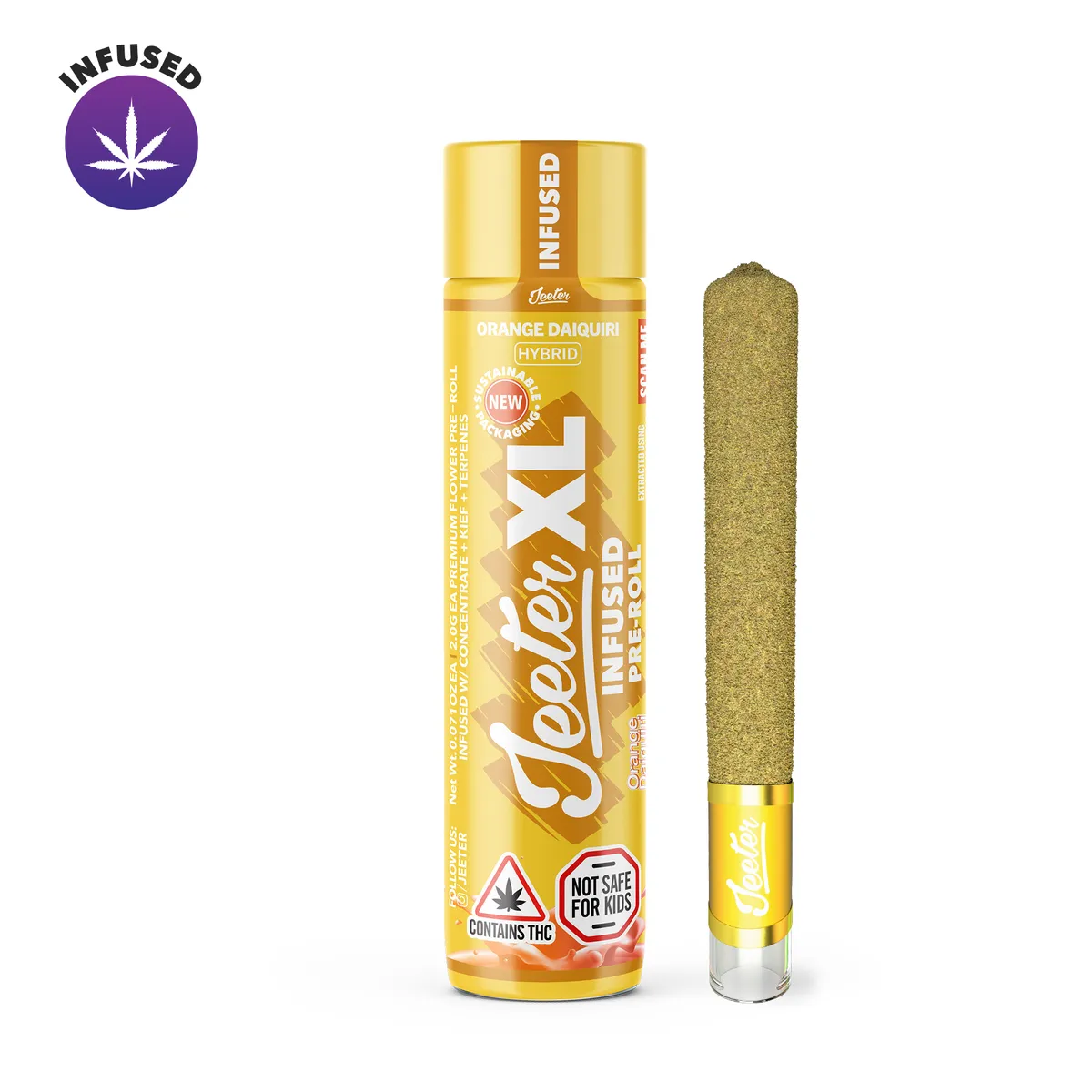 Jeeter Orange Daiquiri XL Infused Pre-Roll at Trinity Naturals, Chelsea Massachusetts