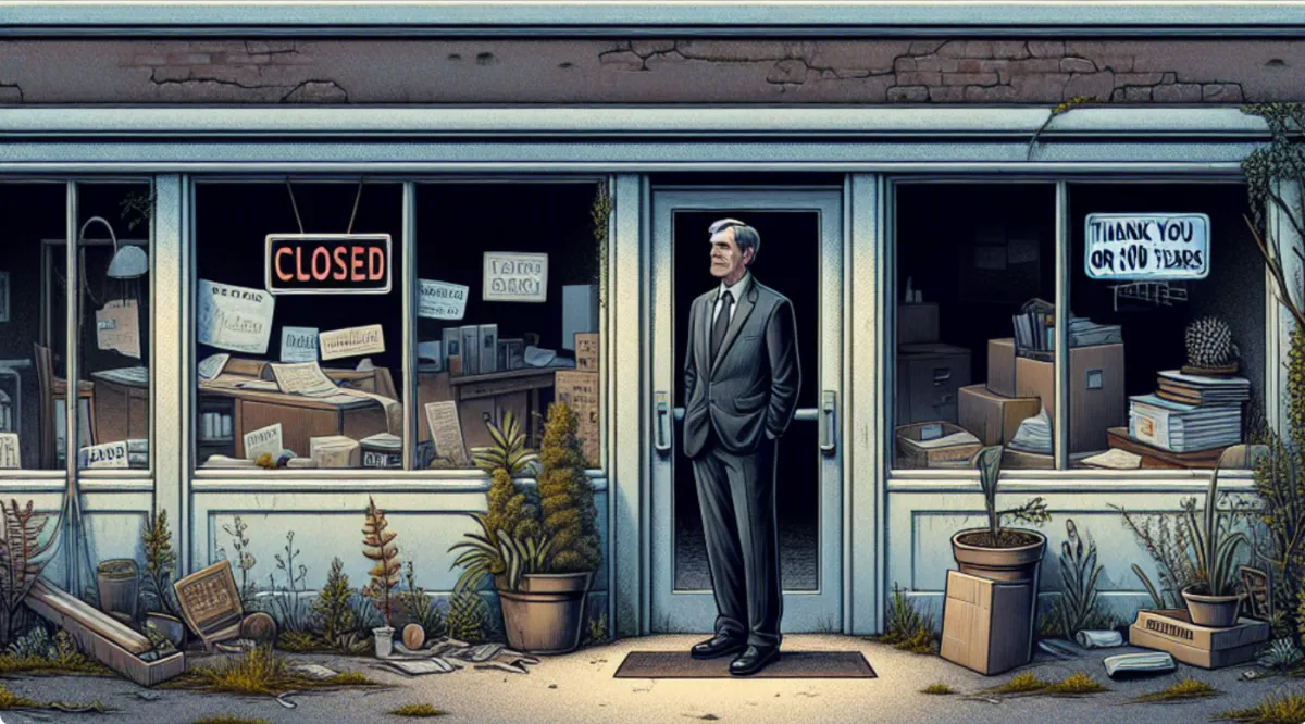 Closed for Business - Thank you for the 100 Years