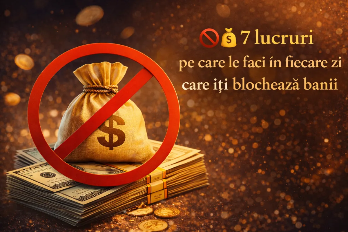 🚫💰 Adevărul incomod: 7 lucruri pe care le faci zilnic și te țin blocat financiar