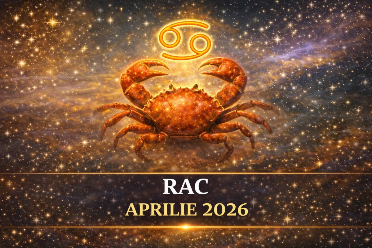 ♋ Rac Aprilie 2026: Jupiter îți deschide o ușă, dar tu trebuie să ieși din cochilie