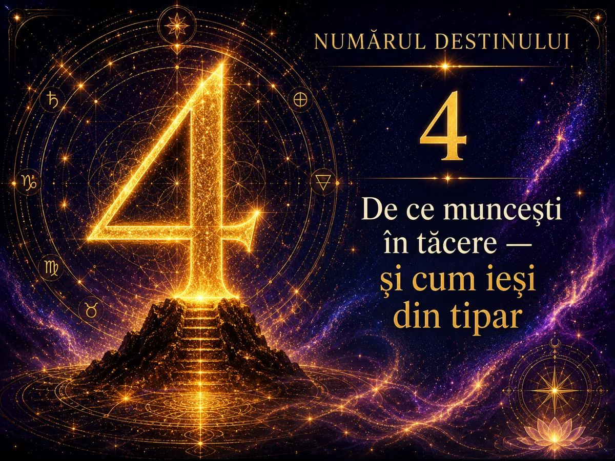 ④ Numărul Destinului 4: de ce muncești în tăcere și cum ieși din tipar