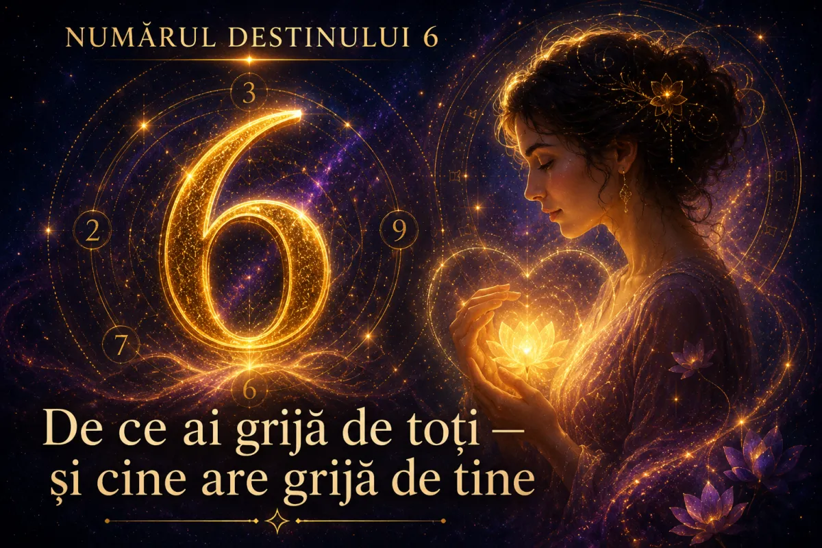⑥ Numărul Destinului 6: de ce ai grijă de toți — și cine are grijă de tine