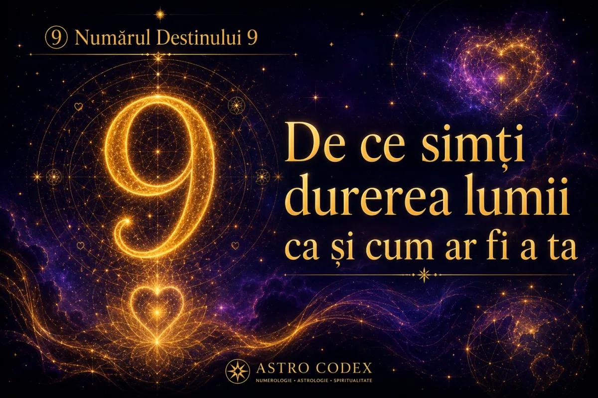 🌍Numărul Destinului 9: de ce simți durerea lumii ca și cum ar fi a ta