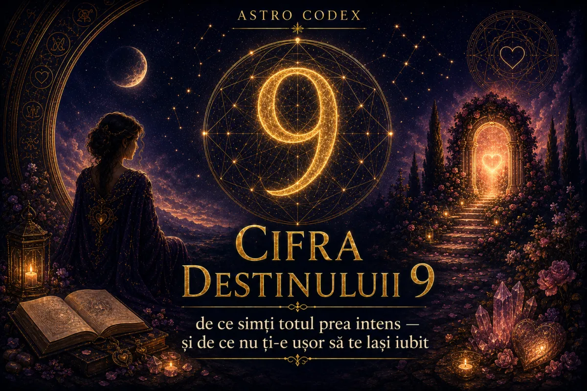 ✨ Cifra Destinului 9: de ce simți totul prea intens — și de ce nu ți-e ușor să te lași iubit