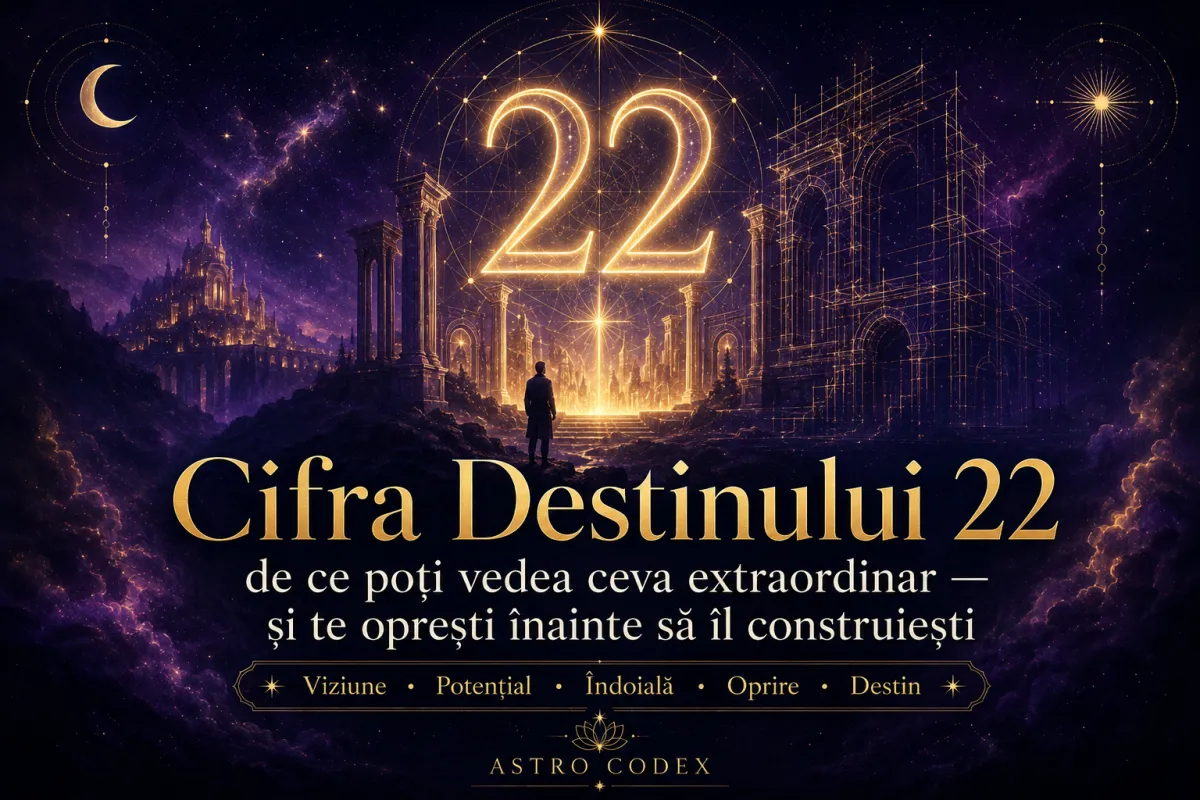 🏛️Cifra Destinului 22/4: De ce vezi ce poți construi, dar te oprești înainte să începi