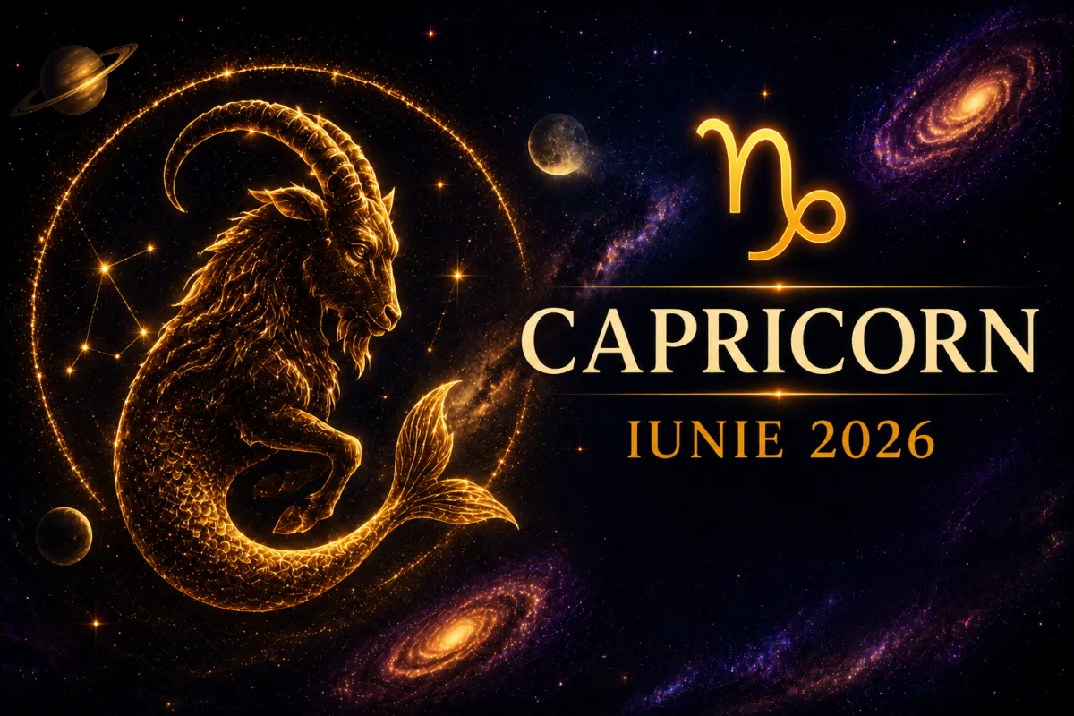 horoscop Capricorn Iunie 2026 - carieră, bani, decizii importante, relații, numerologie și zile favorabile