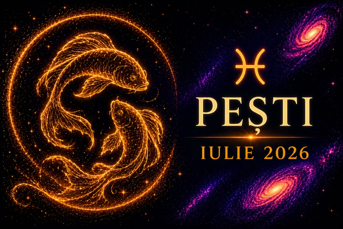 ♓ Horoscop Pești Iulie 2026: Luna Nouă îți aprinde iubirea, creativitatea și vocea sufletului