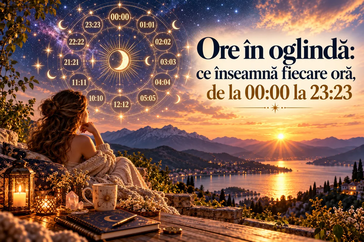 🪞 Ore în oglindă: ce înseamnă fiecare oră, de la 00:00 la 23:23