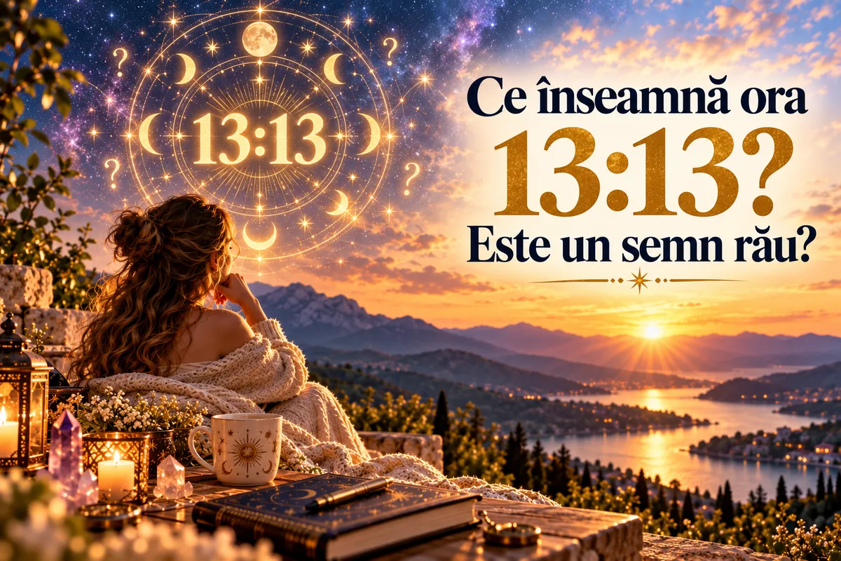 ❓ Ce înseamnă ora 13:13? Este un semn rău?