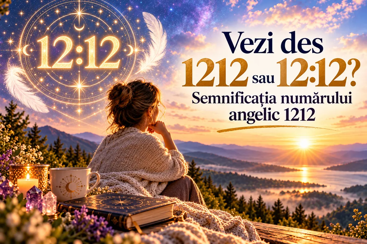 🪽Vezi des 1212 sau 12:12? Semnificația numărului angelic 1212