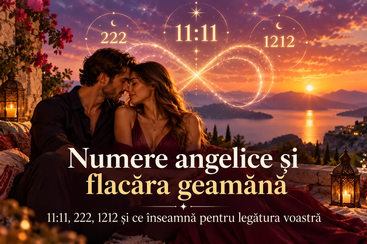 🔥 Numere angelice și flacăra geamănă: 11:11, 222, 1212 și ce înseamnă pentru legătura voastră