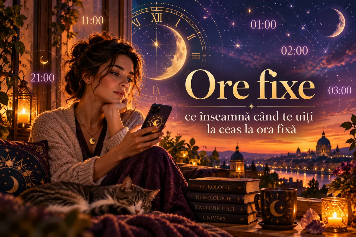 🕒 Ore fixe: ce înseamnă când te uiți la ceas la ora fixă