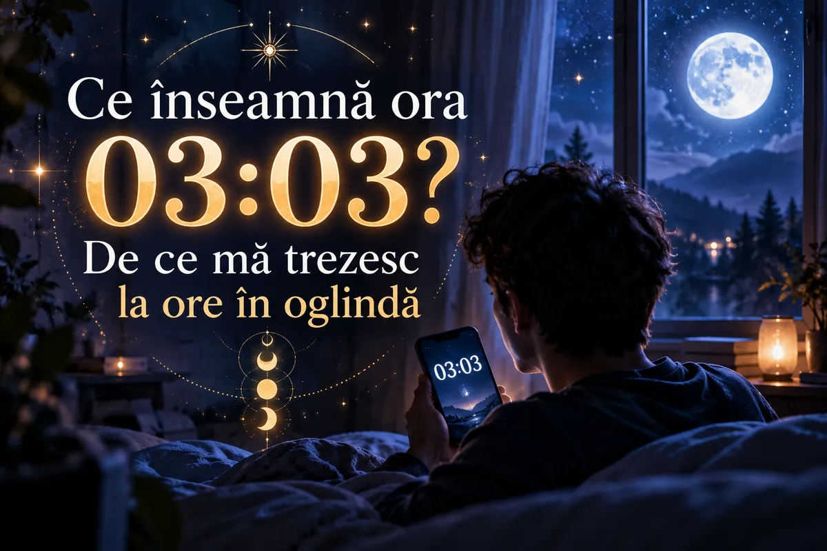 🕒 Ce înseamnă ora 03:03? De ce mă trezesc la ore în oglindă