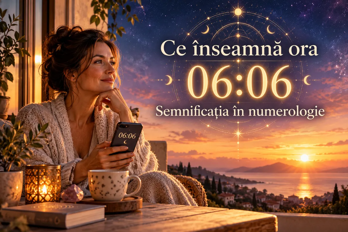 🕕 Ce înseamnă ora 06:06? Semnificația în numerologie