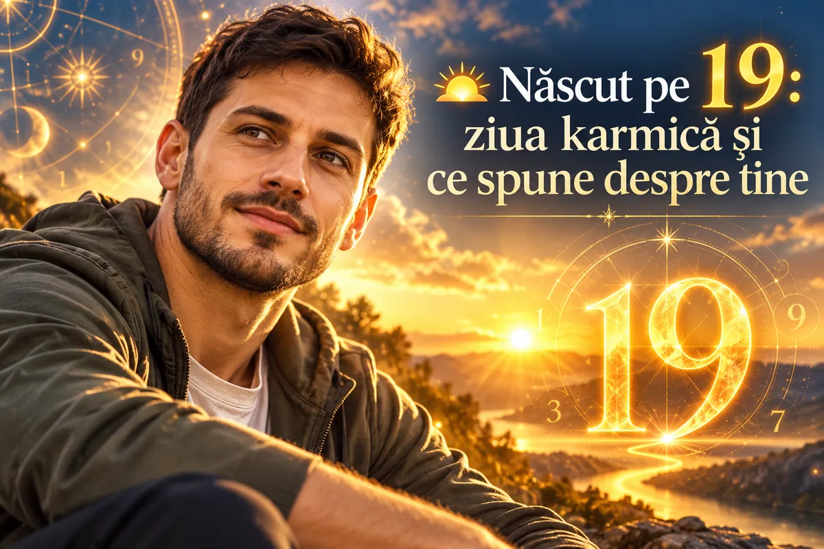 🌅 Născut pe 19: ziua karmică și ce spune despre tine
