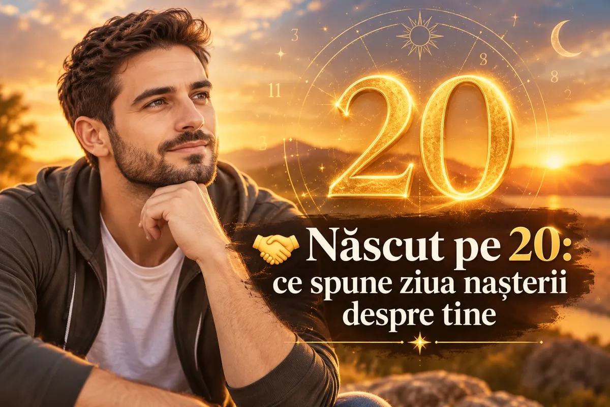 🤝 Născut pe 20: ce spune ziua nașterii despre tine