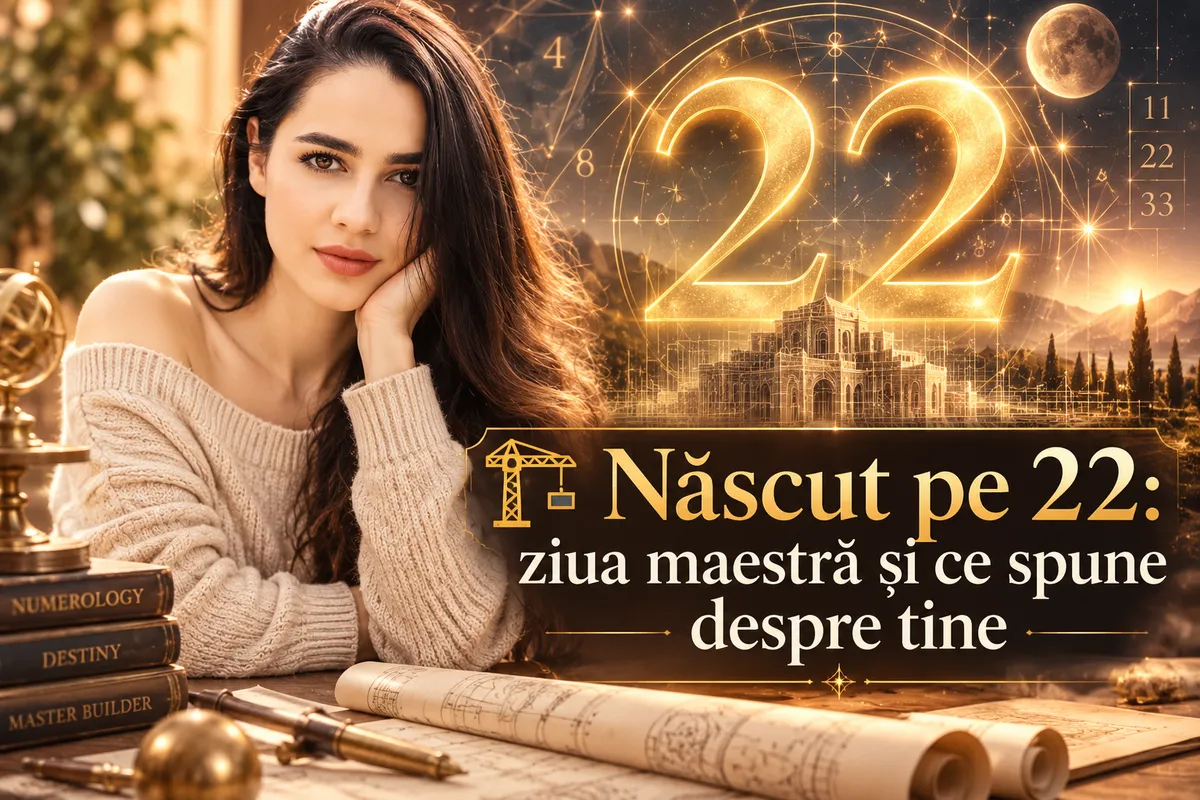 🏗️ Născut pe 22: ziua maestră și ce spune despre tine