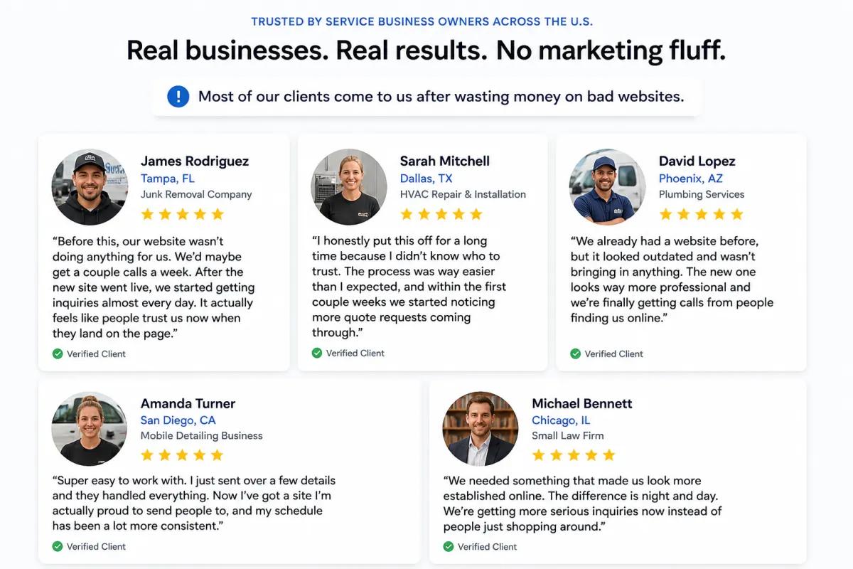 Client testimonial