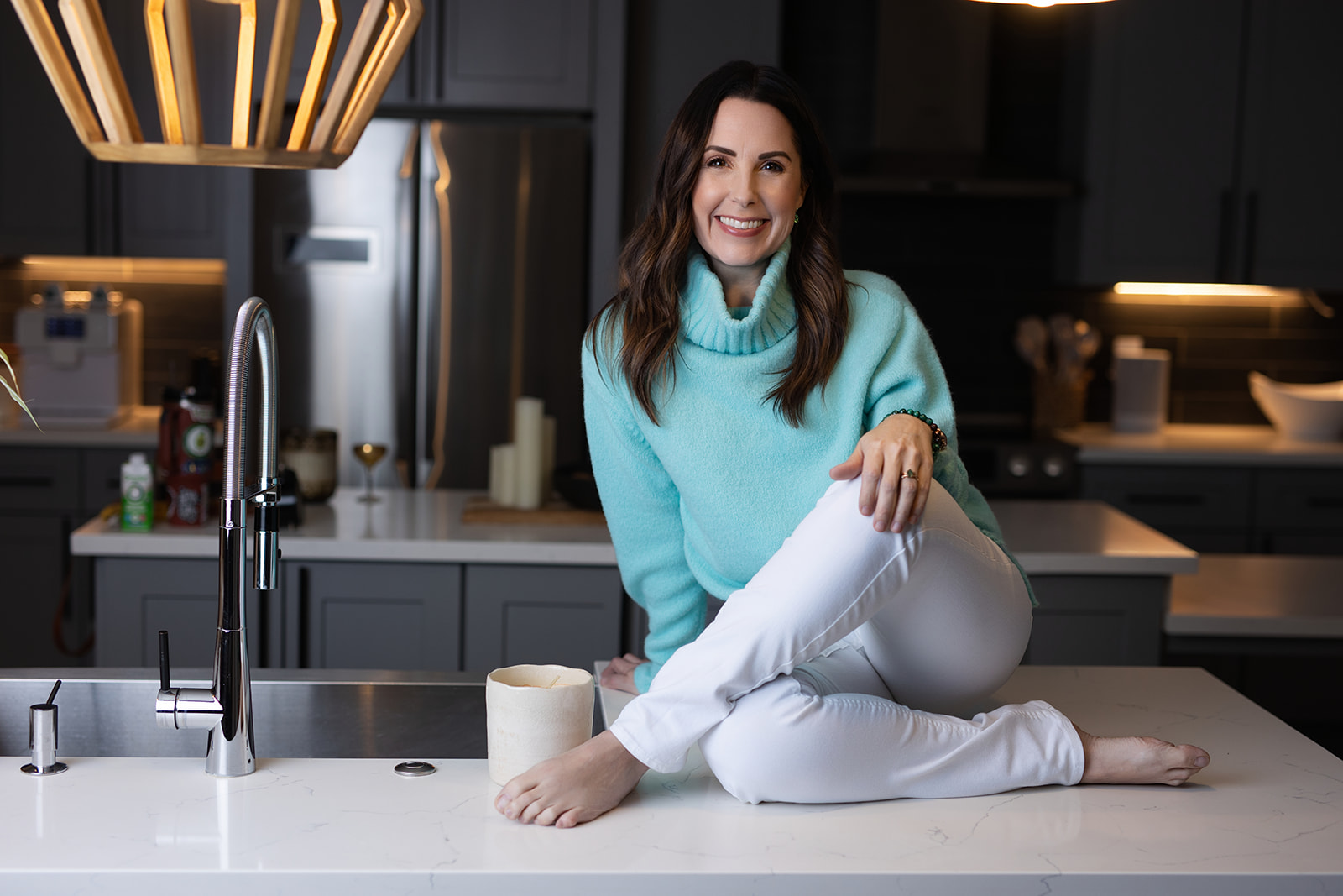 Branding photo shoot for money coach and author